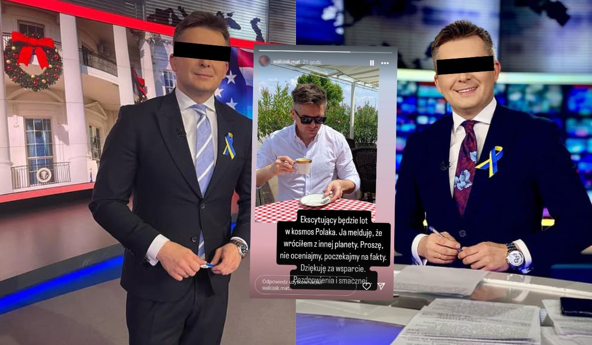 Dziennikarz TVN oskarżony o udział w aferze wyszedł z aresztu i życzy smacznej kawusi