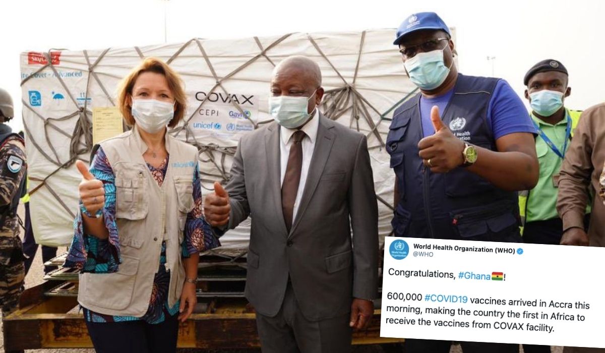 Ghana jako pierwszy kraj na świecie dostała szczepionki z programu WHO