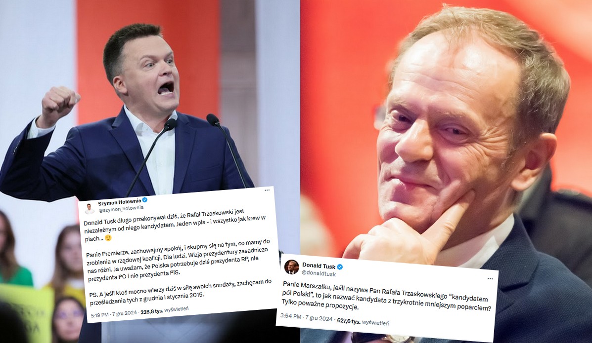 Hołownia przestrzega Tuska, że czas na prezydenta Polski, a nie PO albo PiS