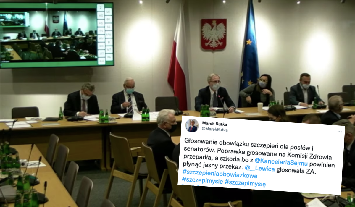Komisja zdrowia zdecydowała, że posłowie i senatorowie mogą, ale nie muszą się szczepić