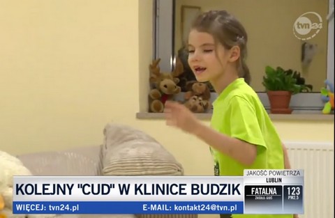 50. wybudzenie w klinice Budzik. 7-letnia Łucja znowu mówi i chodzi