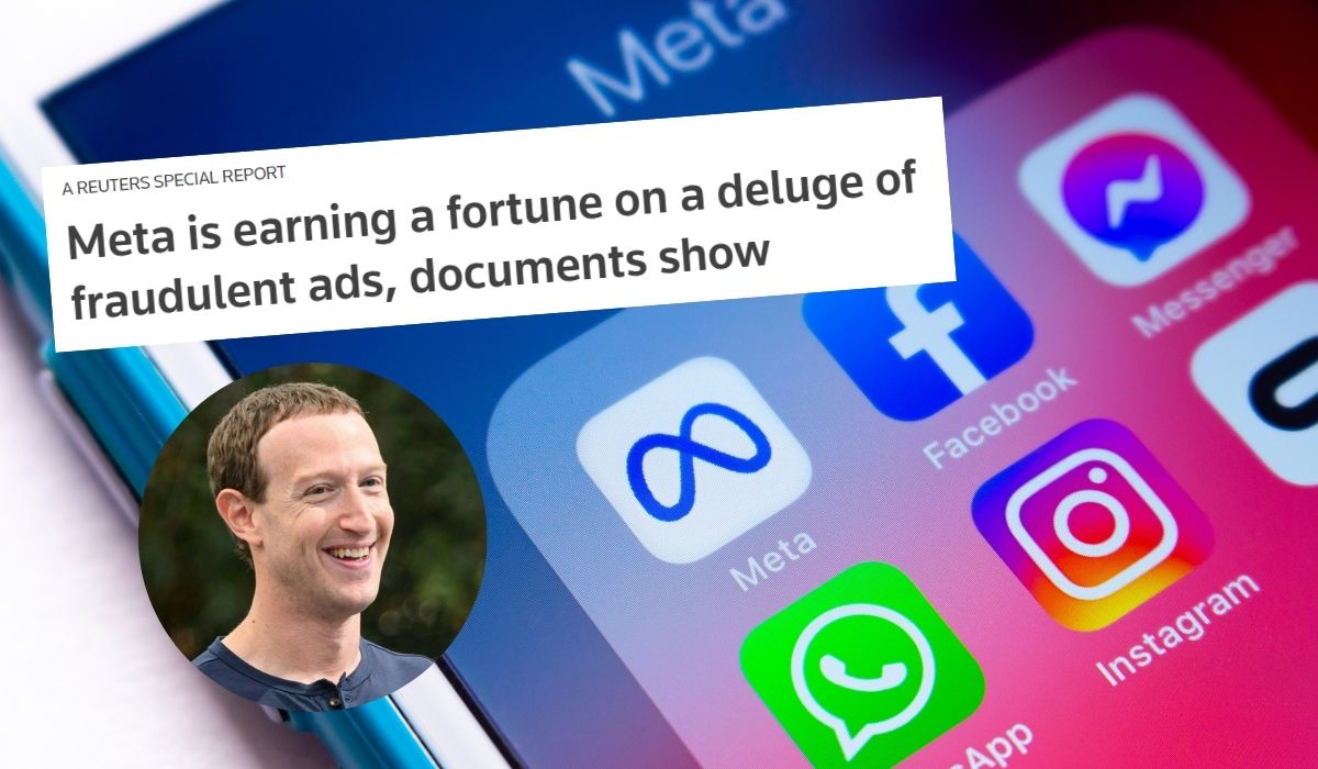 Reuters: Meta zarobiła krocie na reklamach oszustw i wyłudzeń, których zabrania ich własny regulamin
