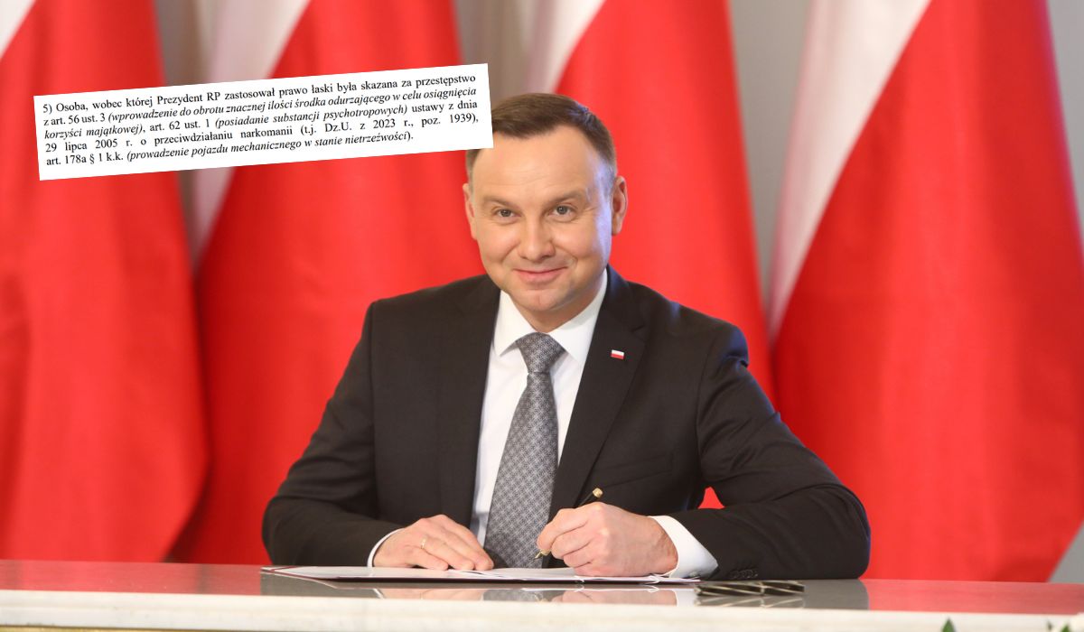 Prezydent znowu skorzystał z prawa łaski, znowu wobec dilera narkotykowego skazanego za obrót znacznymi ilościami