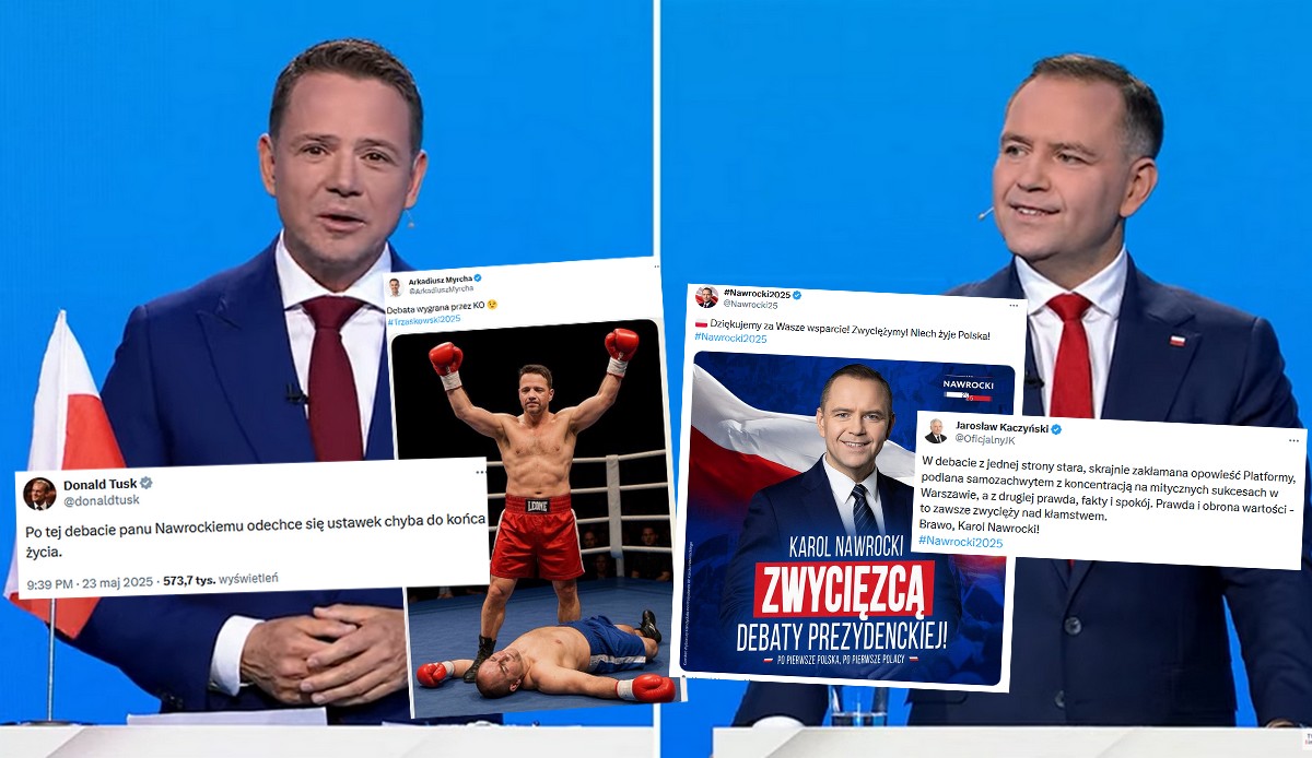 Sztaby obu kandydatów ogłosiły zwycięstwo w debacie pomimo licznych wpadek