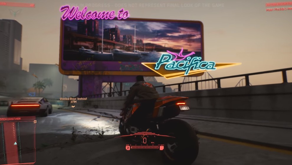 Gameplay Cyberpunk 2077 do obejrzenia na YouTube, obietnica goni obietnicę