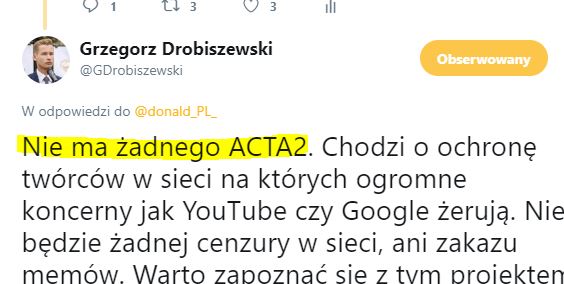 PO zagłosowała za tzw. ACTA 2. To dobrze, chyba, że źle