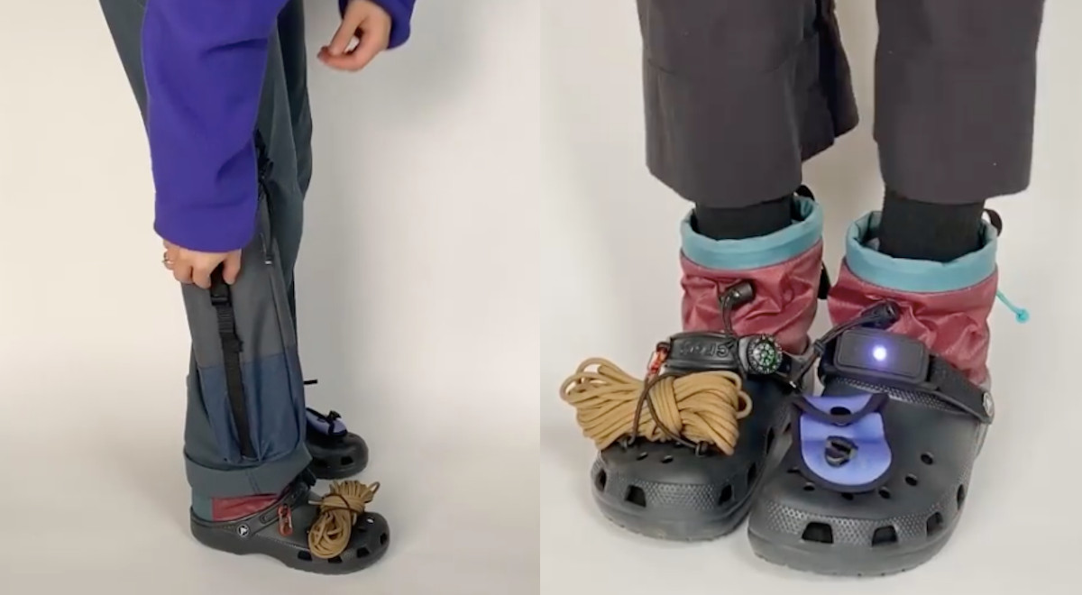 Powstały wypasione Crocsy do survivalu z kompasem, latarką i paracordem