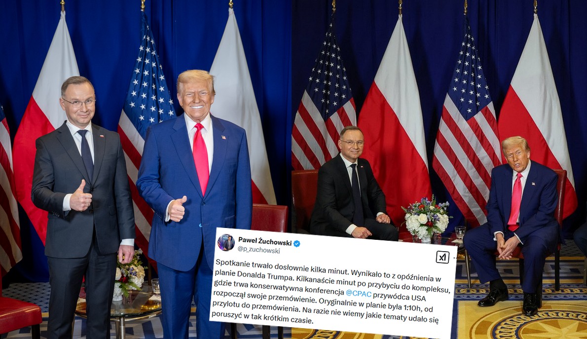 Prezydent Duda spotkał się na parę minutek z Trumpem, pogadali o bezpieczeństwie Polski