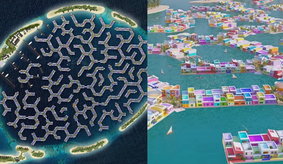 Na Malediwach powstaje największe na świecie pływające miasto w kształcie koralowca