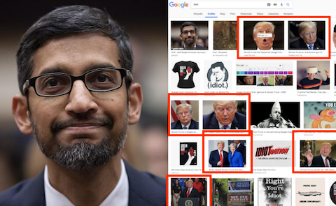 Szef Google’a wyjaśnia, dlaczego po wpisaniu “idiota”, pokazują się zdjęcia Trumpa:trump2: