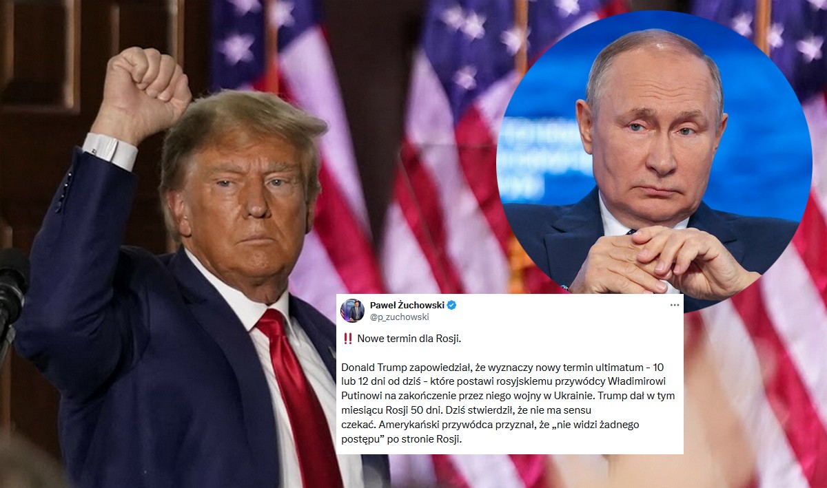 Donald Trump dał Władimirowi Putinowi 10 dni na zakończenie wojny w Ukrainie