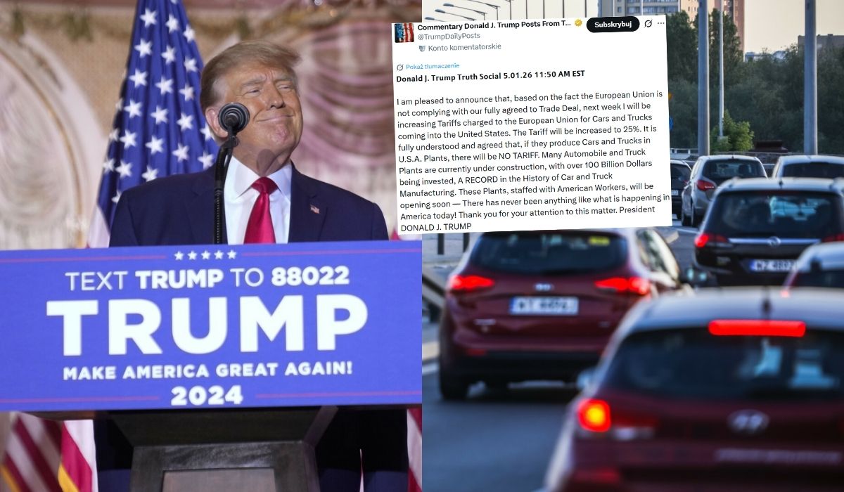 Trump postanowił ponownie przyłożyć cłami na samochody wyprodukowane w UE