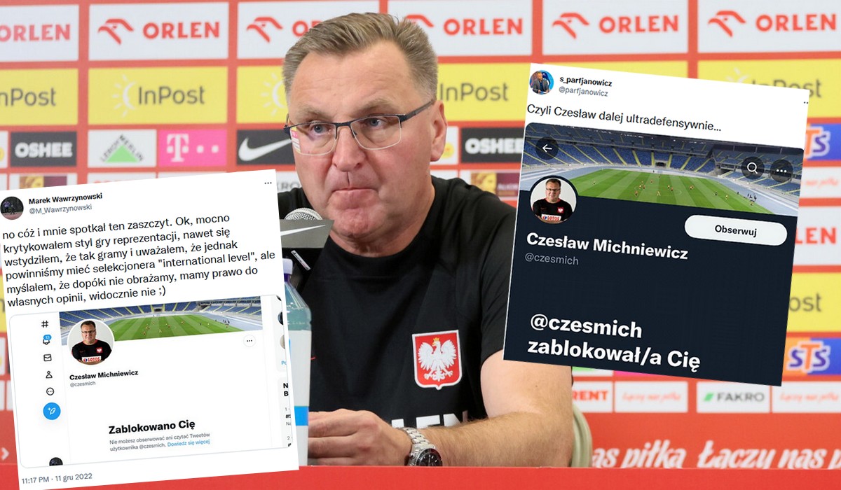 Michniewicz rozpoczął na Twitterze krucjatę dziennikarzy sportowych i banuje wszystkich jak leci
