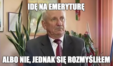Starosta zrezygnował, wziął odprawę i wrócił na stanowisko