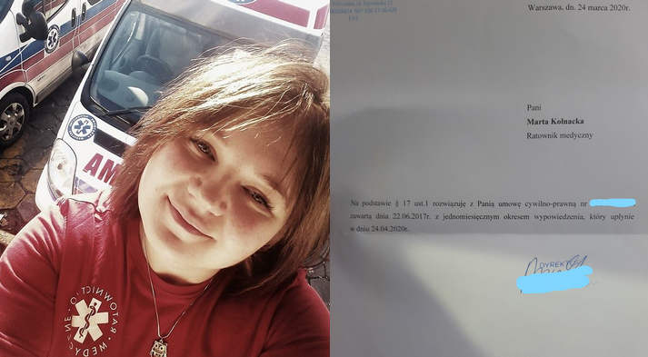 Zwolniona ratowniczka medyczna została przywrócona do pracy