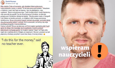 Były nauczyciel podsumował na ostro pracę w szkole, hit wśród nauczycieli przed protestem