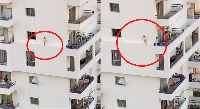 Teneryfa: dziecko chodziło po krawędzi ściany hotelu kilkadziesiąt metrów nad ziemią