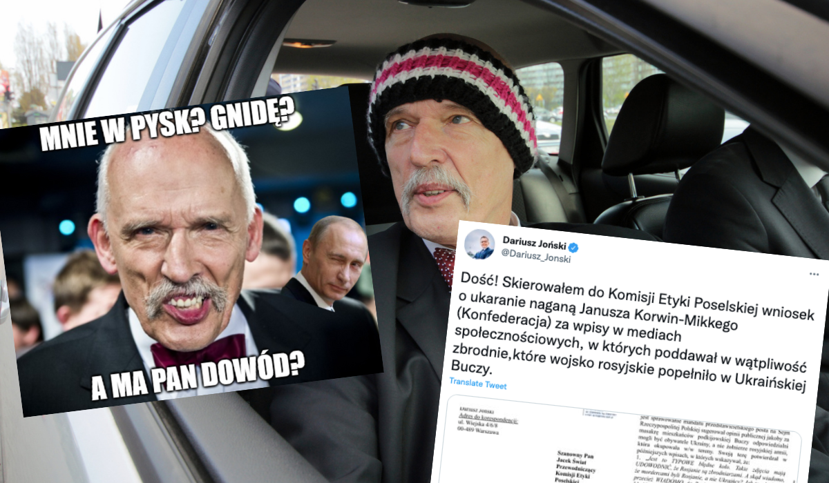 Jak twierdzi poseł Kaleta, "Korwinowi należałoby dać w pysk", bo "tak trzeba postępować z takimi gnidami"