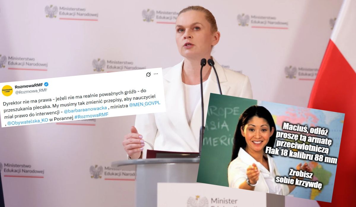 Minister edukacji chce zmiany przepisów, żeby nauczyciele mogli zabierać uczniom niebezpieczne przedmioty, bo teraz nie mogą