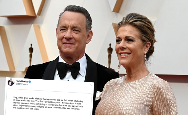 Tom Hanks czuje się lepiej i zachęca do pozostawania w domach