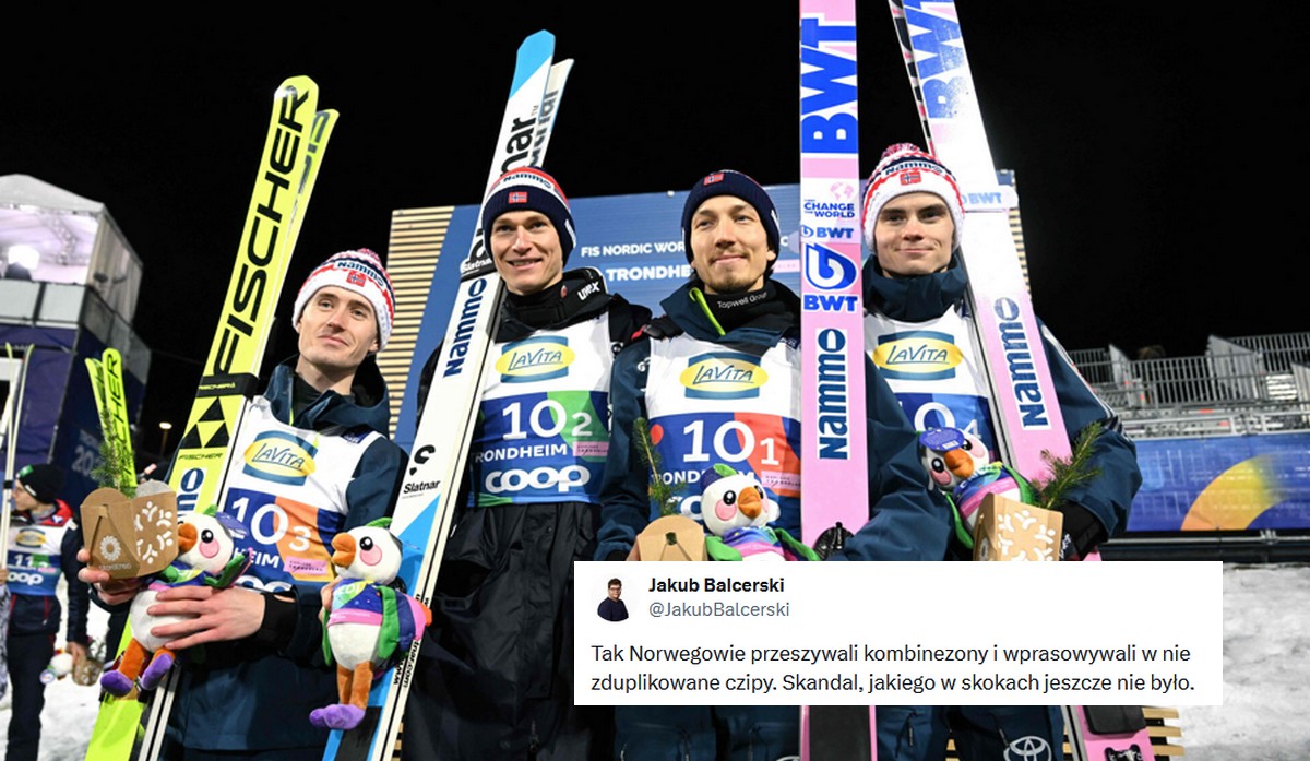 Norwegowie mają pretensje do polskich skoczków, bo odkryli jak norwescy zawodnicy oszukują majstrując przy kombinezonach
