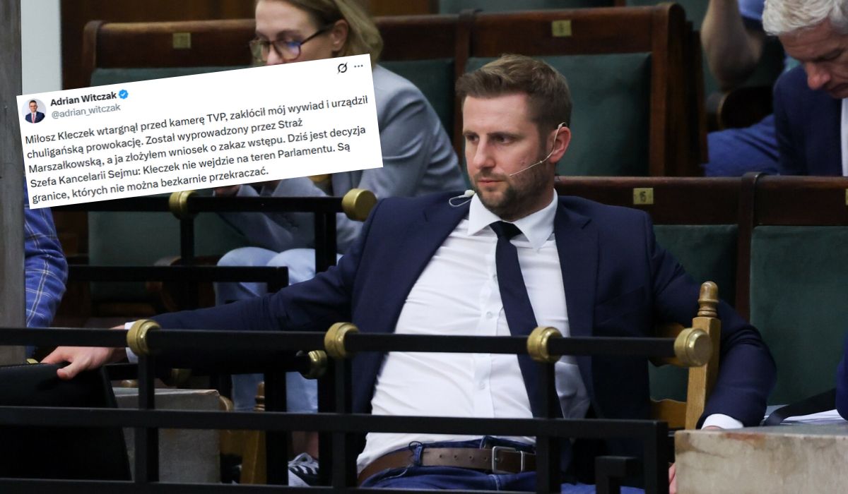 Redaktor Kłeczek po swoim ostatnim performensie dostał szlaban na wchodzenie do Sejmu