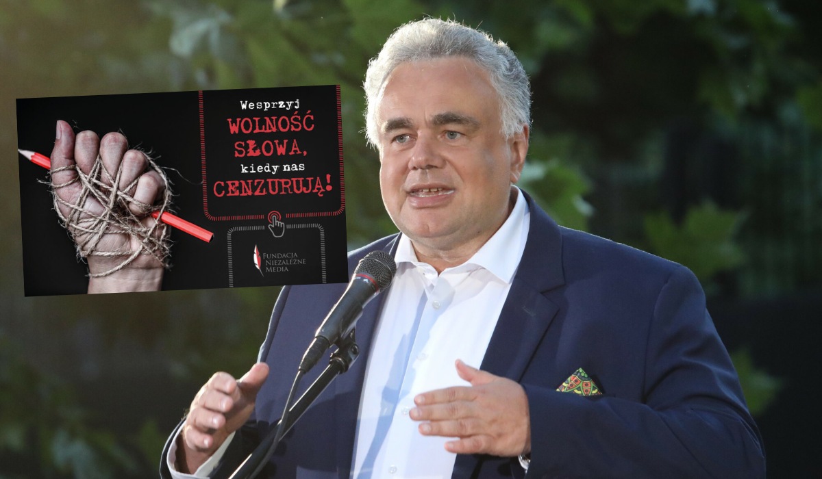 Sakiewicz robi cosplay walki o wolność słowa, zaczął zbiórkę na dziennikarzy "prześladowanych procesami"