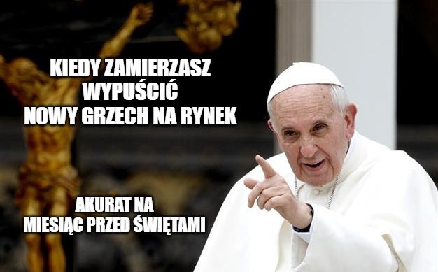 Papież Franciszek: myślimy o wprowadzeniu do katechizmu nowego grzechu