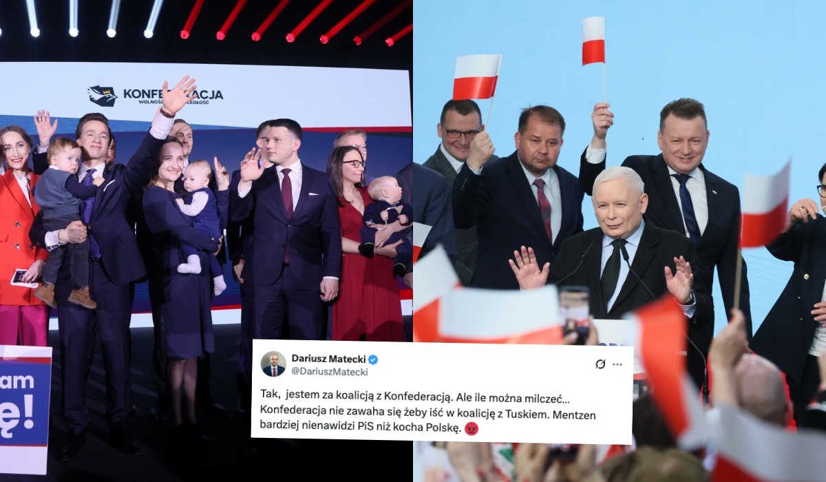 Sondaż: Polacy sceptyczni wobec sojuszu PiS z Konfederacją, obawiają się, że nie byłby dobry dla kraju 
