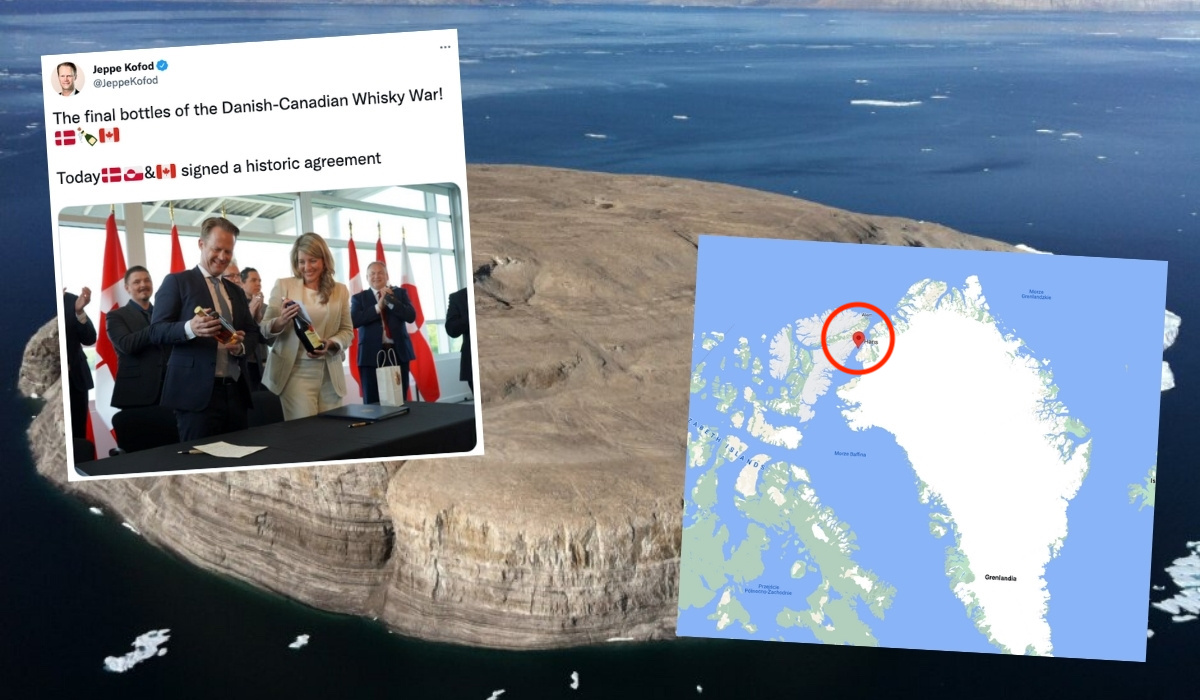 Dania i Kanada zakończyły 50-letni spór o wyspę zwany "wojną o whisky"