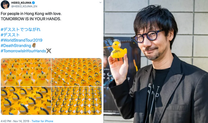 Zamieszanie wokół gumowych kaczuszek Kojimy dla Hong Kongu