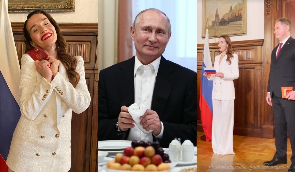 Natalia Oreiro, znana jako Zbuntowany Anioł, została obywatelką Rosji