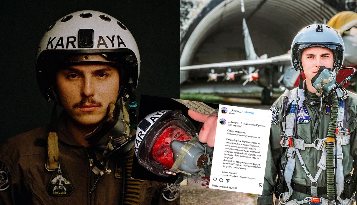 Ukraina: pilot od niszczenia dronów znany z "krwawego selfie w locie" dostał order