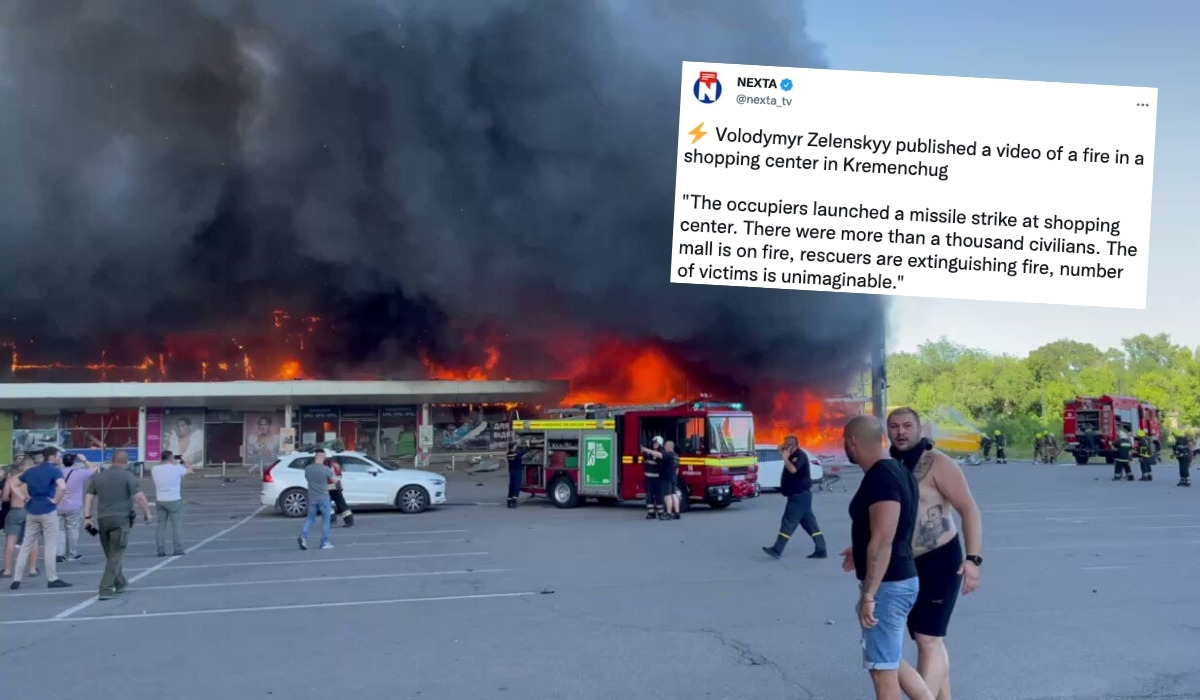Krzemieńczuk: Rosjanie zbombardowali centrum handlowe, w środku było ponad tysiąc osób