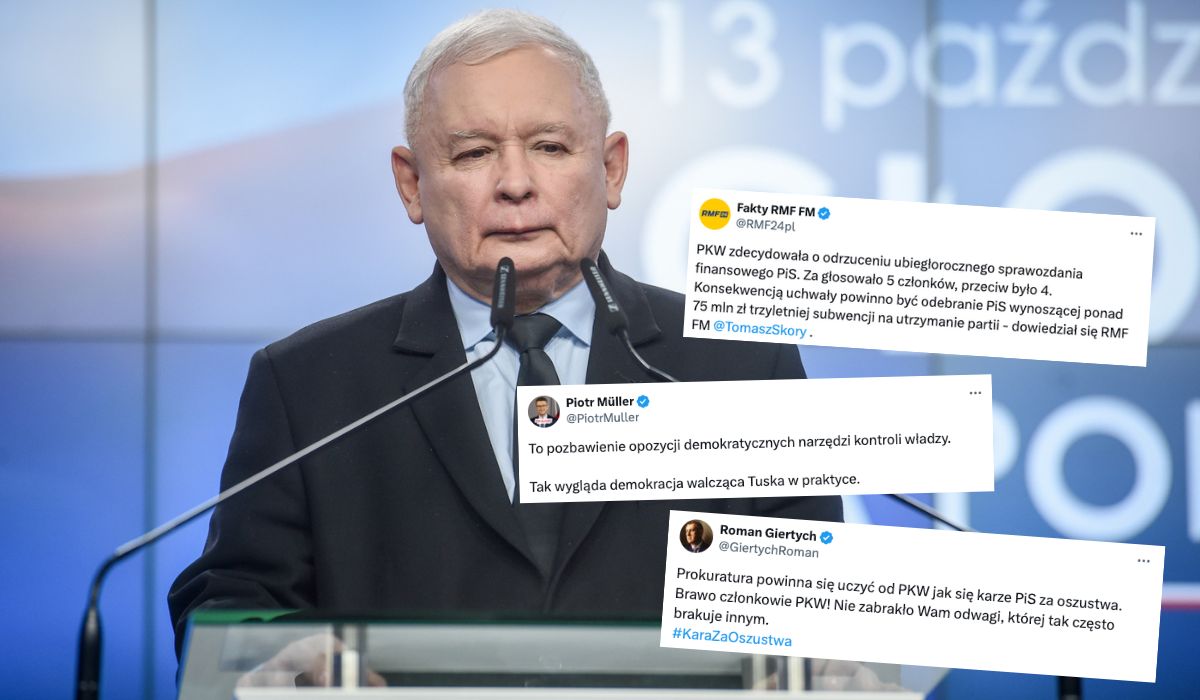 PKW odrzuciła sprawozdanie finansowe PiS, partia może stracić 75 mln subwencji