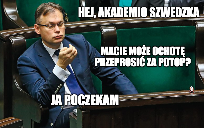 Mularczyk brawurowo wygrał konkurs na refleksję wokół Nobla dla Tokarczuk