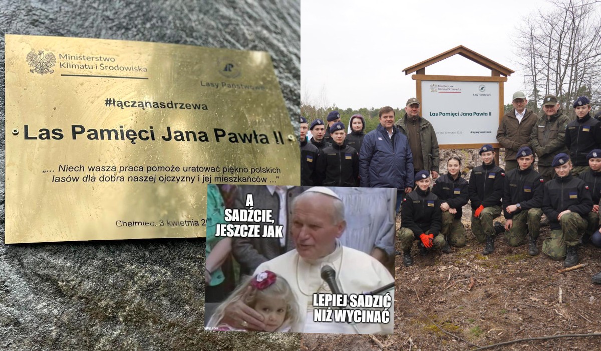 Minister Siarka oczekuje lasów imienia Jana Pawła II we wszystkich 429 nadleśnictwach