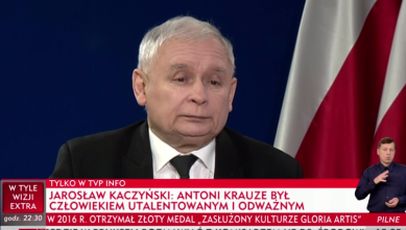 Kaczyński o śmierci Krauzego: "Odszedł przedwcześnie, bo był przedmiotem ataku i hejtu"