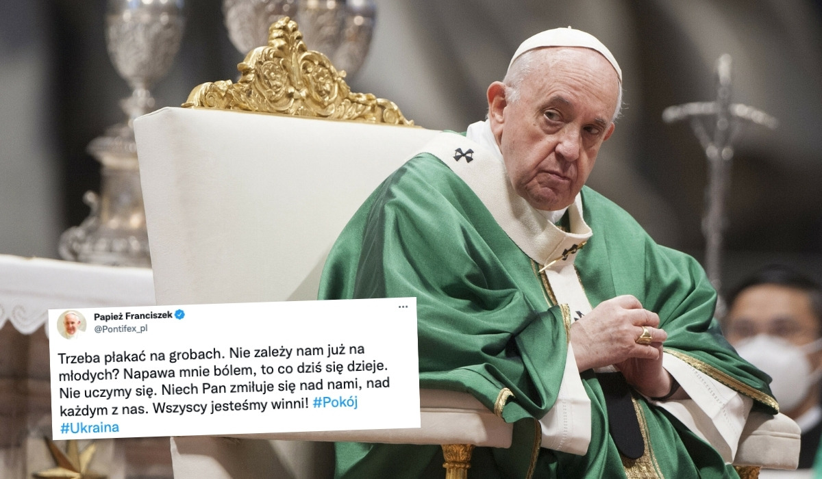 Papież Franciszek znalazł już winnych rzezi na Ukrainie i okazało się, że wszyscy jesteśmy winni