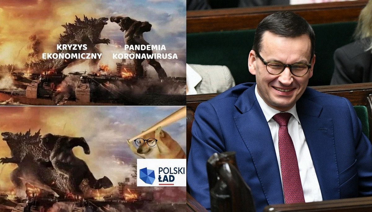 Premier Morawiecki był łaskaw się zmemować i Polski Ład zareklamować