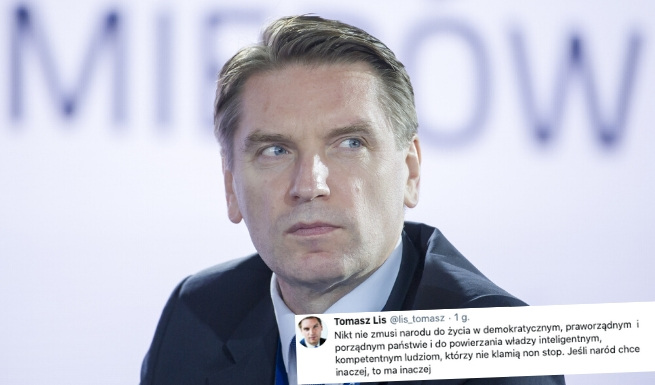 Tomasz Lis: nikt nie zmusi narodu do powierzenia władzy inteligentnym ludziom