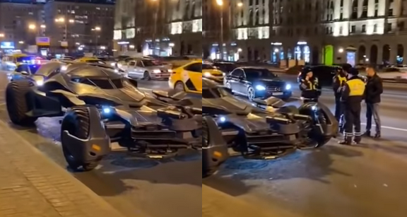 Moskwa: kierowca zatrzymany za jazdę Batmobilem, który nie wiadomo kto zmontował