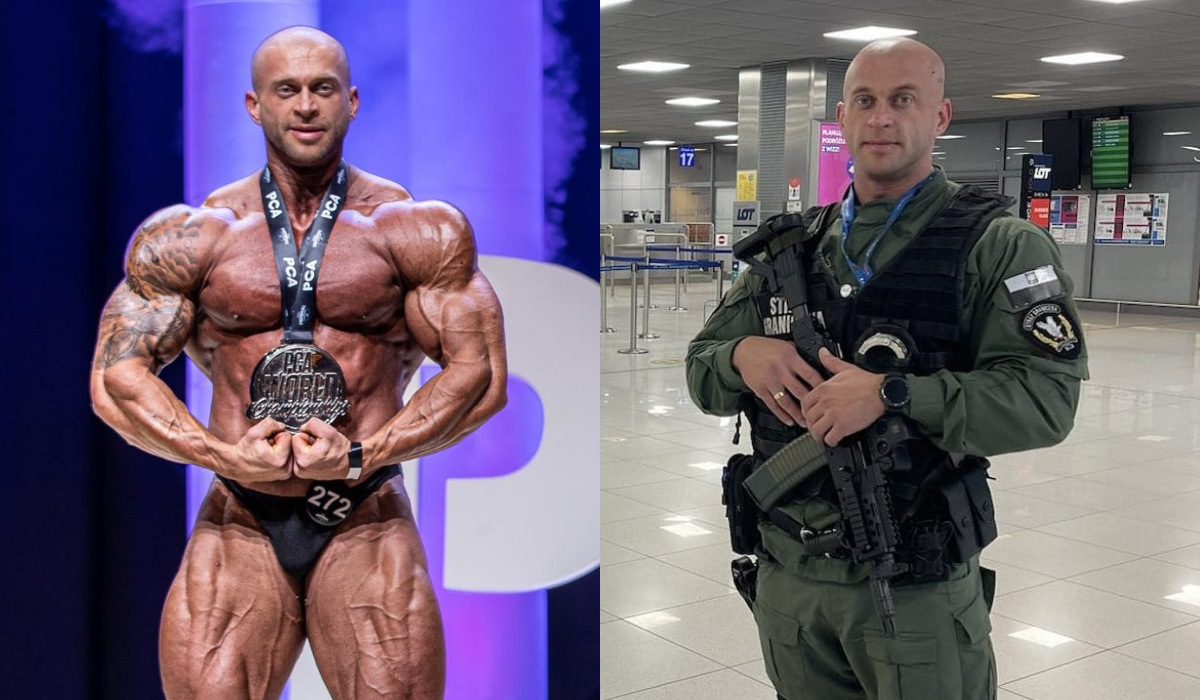 Podkarpacki gigastrażnik graniczny został wicemistrzem świata w kulturystyce