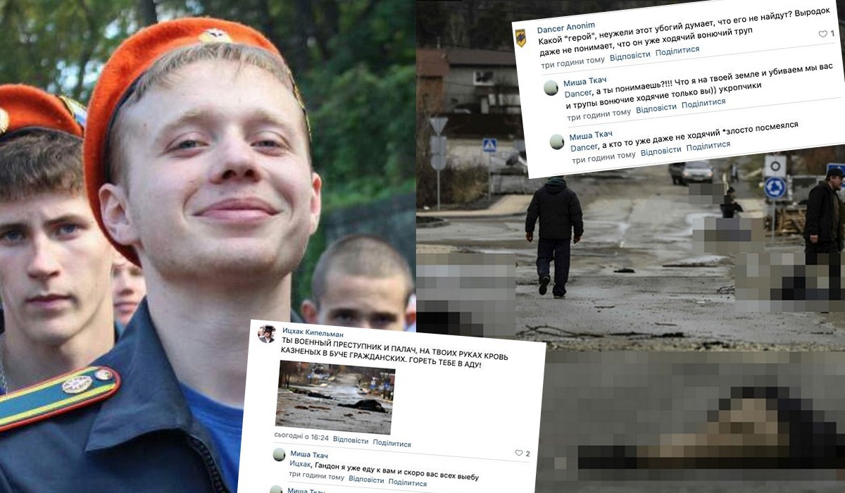 Udało się ustalić jednego ze zbrodniarzy z Buczy, ma 20 lat i mieszka pod Władywostokiem, raczej się nie przejął