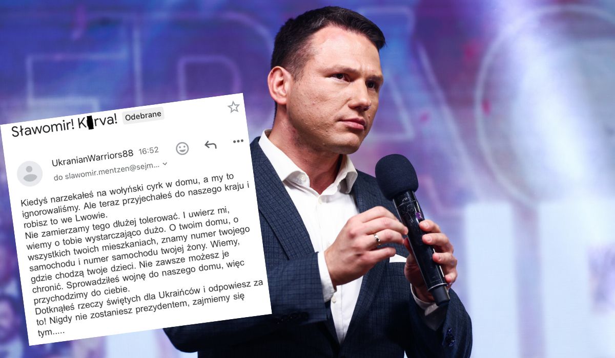 Mentzen alarmuje, że on i jego rodzina dostają anonimowe groźby i prosi służby o pomoc