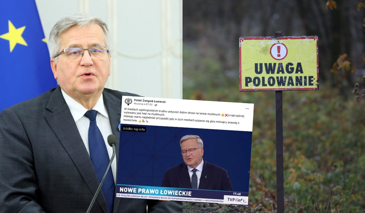 Komorowski lamentuje nad prześladowaniami myśliwych: "z łowców stali się zwierzyną"