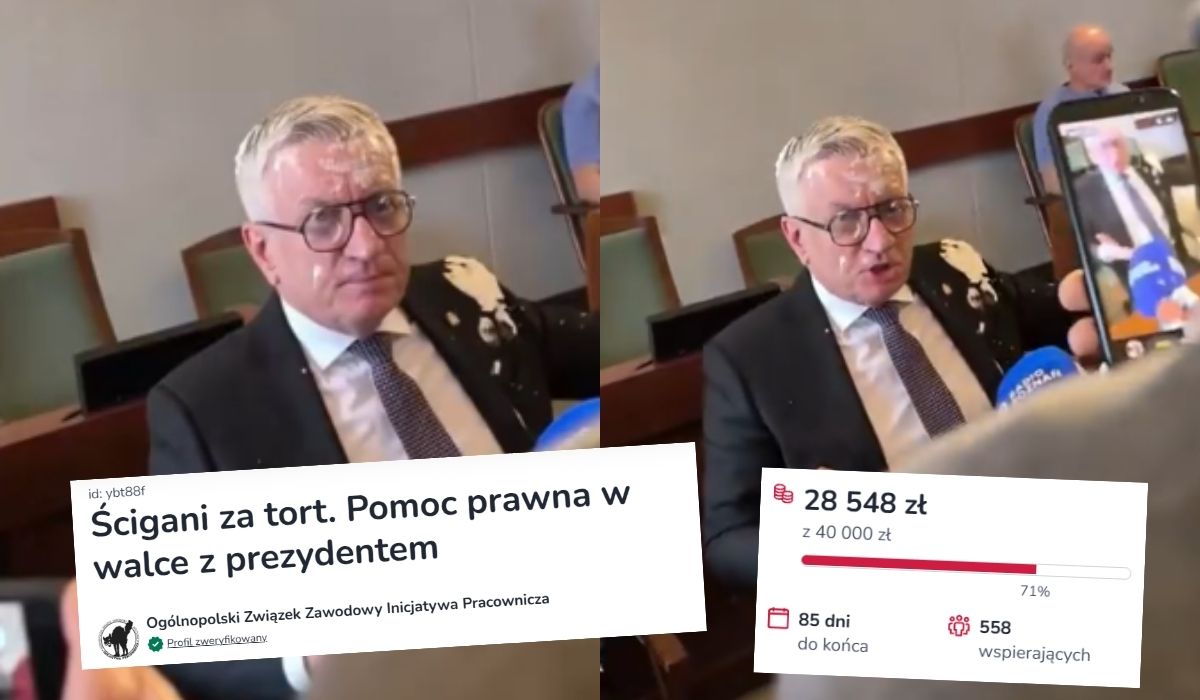 Anarchiści mający krem na rękach zbierają pieniądze na walkę prawną z prezydentem Jaśkowiakiem
