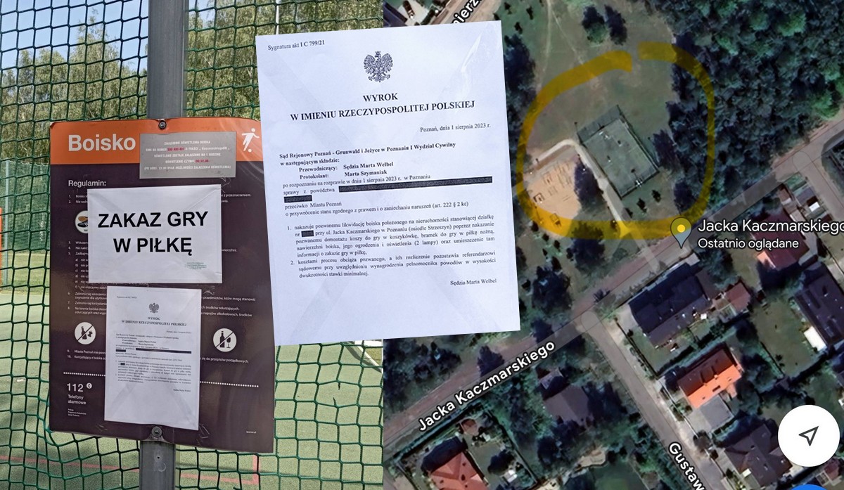 Poznań: boisko powstałe z budżetu obywatelskiego do rozbiórki, bo granie w piłkę jest za głośne