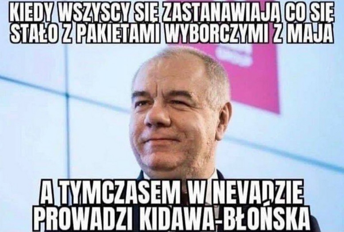 Sasin i Kidawa-Błońska śmieją się z mema o sobie i myślą, że to coś zmienia