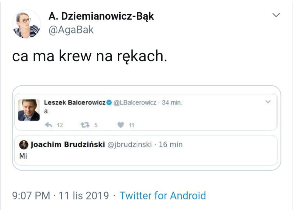 O co chodzi z "a-Mi-ca ma krew na rękach" i czemu ten tekst wraca